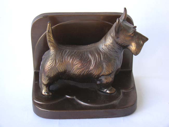 A wonderful pair of Scottie Dog bookends made by Frankart circa 1925 — image 2